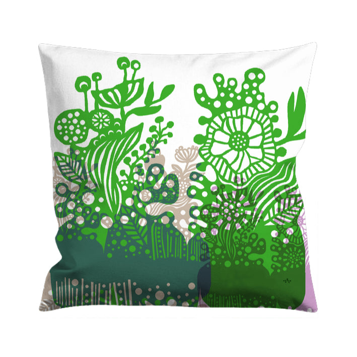 Semper Viridis - Cushion cover with unique print 40x40 cm